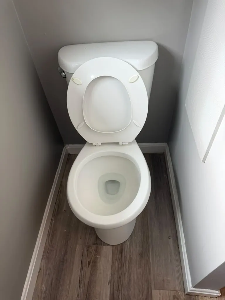 Spotless bathroom after a residential cleaning